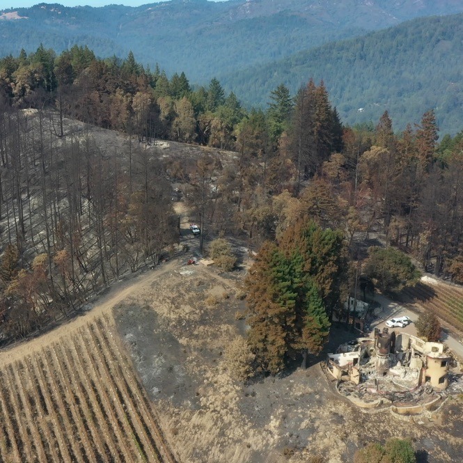 view of BBV after fire